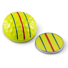 3 Rail Yellow Ball Marker with Coin