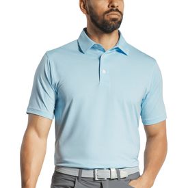 MicroFeeder Stripe Lisle Self Collar Polo