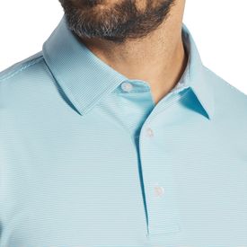 MicroFeeder Stripe Lisle Self Collar Polo