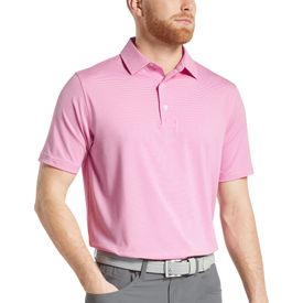 MicroFeeder Stripe Lisle Self Collar Polo
