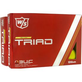 Triad Yellow Golf Balls - Double Dozen