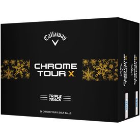 Chrome Tour X Triple Track Holiday Double Dozen Golf Balls