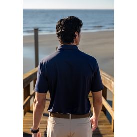 Essentials Solid Custom Logo Polo