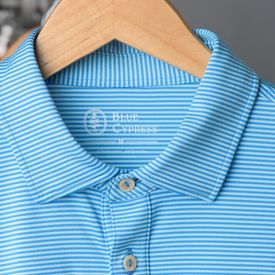 Essentials Stripe Custom Logo Polo