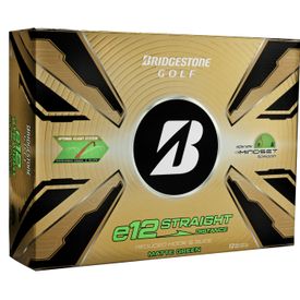 e12 Straight Matte Green Golf Balls - 2025 Model