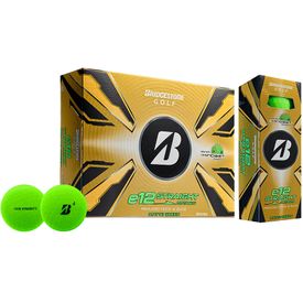 e12 Straight Matte Green Golf Balls - 2025 Model