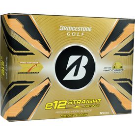 e12 Straight Matte Yellow Mindset Golf Balls - 2025 Model