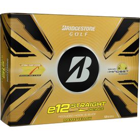 e12 Straight Matte Yellow Golf Balls - 2025 Model