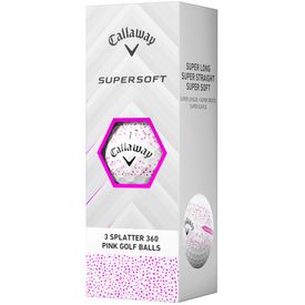 Supersoft Splatter Pink Golf Balls - 2025 Model