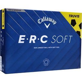 ERC Soft TruVis Yellow-Black Golf Balls - 2025 Model