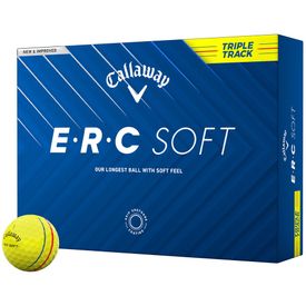 ERC Soft Yellow Triple Track Golf Balls - 2025 Model