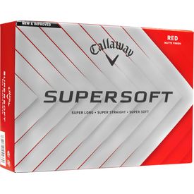 Supersoft Matte Red Golf Balls - 2025 Model
