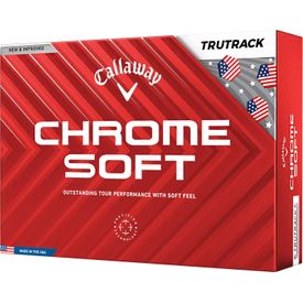 Chrome Soft USA TruTrack Golf Balls - Buy 3 DZ Get 1 DZ Free