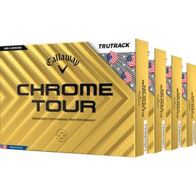 Chrome Tour USA TruTrack Golf Balls - Buy 3 DZ Get 1 DZ Free