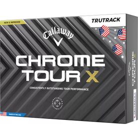 Chrome Tour X USA TruTrack Golf Balls - Buy 3 DZ Get 1 DZ Free