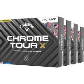 Chrome Tour X USA TruTrack Golf Balls - Buy 3 DZ Get 1 DZ Free