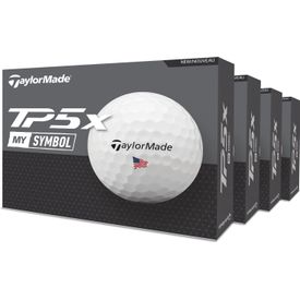 TP5x MySymbol Golf Balls - USA Flag - Buy 3 DZ Get 1 DZ Free