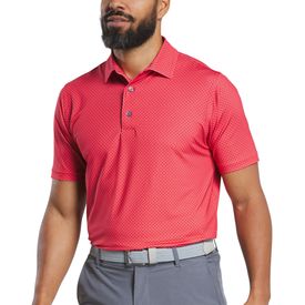 Dot Geo Print Lisle Polo