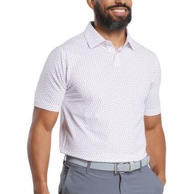 Bounce Print Stretch Pique Polo