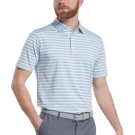 Heather Stripe Lisle Polo