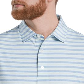 Heather Stripe Lisle Polo