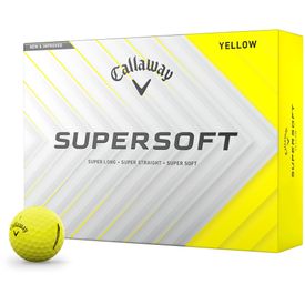 Supersoft Yellow Logo Overrun Golf Balls - 2025 Model