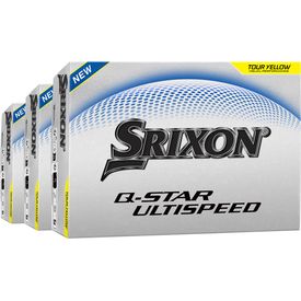 Q-Star Ultispeed Yellow Golf Balls - Buy 2 DZ Get 1 DZ Free