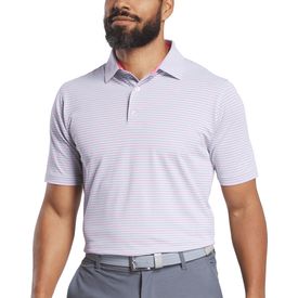 Hickory Stripe Stretch Pique Polo