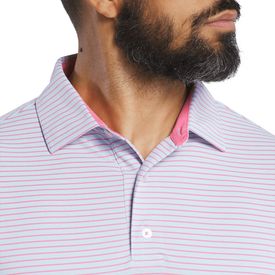 Hickory Stripe Stretch Pique Polo