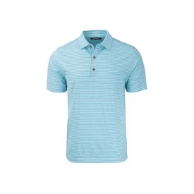 Forge Eco Heather Stripe Stretch Recycled Mens Polo