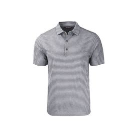 Forge Eco Heather Stripe Stretch Recycled Mens Polo