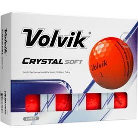 Crystal Soft Red Logo Overrun Golf Balls - 2025 Model