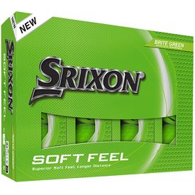 Soft Feel 14 Brite Green Logo Overrun Golf Balls - 2025 Model