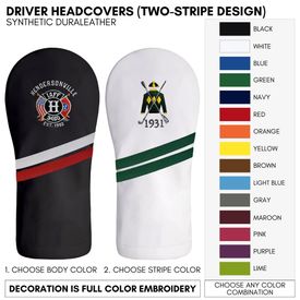 Dura Leather Driver Headcover Logo