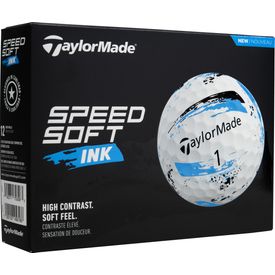 SpeedSoft Ink Blue Golf Balls - Double Dozen