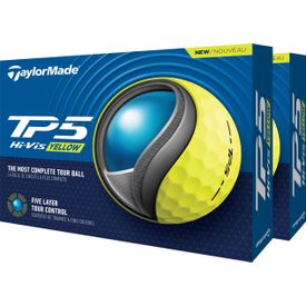 TP5 Yellow Golf Balls - Double Dozen