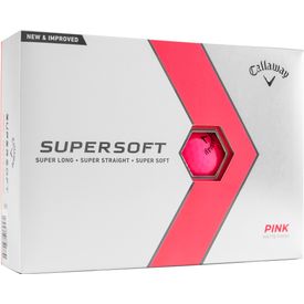 Supersoft Matte Pink Golf Balls - Double Dozen