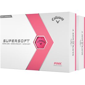 Supersoft Matte Pink Golf Balls - Double Dozen
