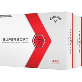 Supersoft Matte Red Golf Balls - Double Dozen
