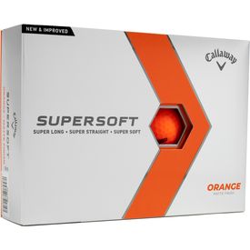 Supersoft Matte Orange Golf Balls - Double Dozen