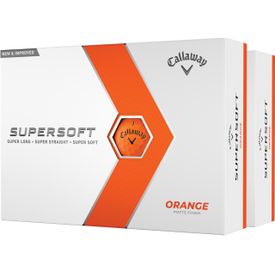 Supersoft Matte Orange Golf Balls - Double Dozen