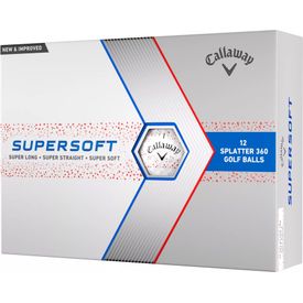 Supersoft Splatter 360 Red Golf Balls - Double Dozen