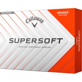 Supersoft Matte Orange Golf Balls - Double Dozen - 2025 Model