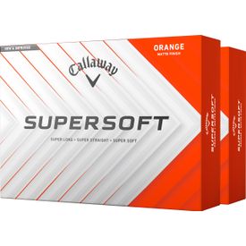 Supersoft Matte Orange Golf Balls - Double Dozen - 2025 Model