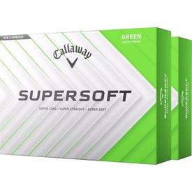 Supersoft Matte Green Golf Balls - Double Dozen - 2025 Model