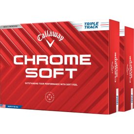 Chrome Soft Triple Track Golf Balls - Double Dozen