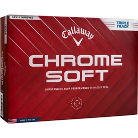 Chrome Soft Triple Track Golf Balls - Double Dozen
