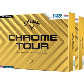 Chrome Tour Triple Track Golf Balls - Double Dozen