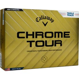 Chrome Tour Triple Track Golf Balls - Double Dozen