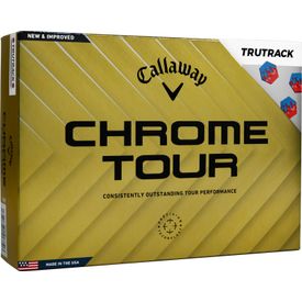 Chrome Tour Blue/Red TruTrack Golf Balls - Double Dozen